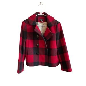 🔥STEAL!! Buffalo Plaid 100% Wool coat from J.Crew